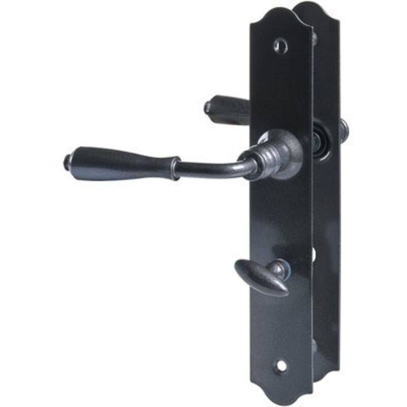 Poignée de porte intérieure - Vienne Brionne Grisé blanc - Condamnation - 195 mm