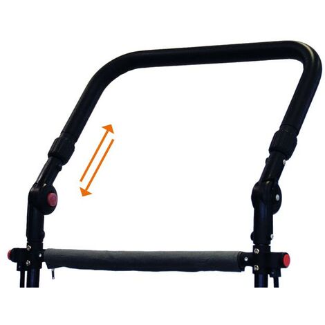 Poignée de poussée télescopique FXCTTSG – Compatible chariots Fuxtec – Allongement jusqu'à +9 cm – Ergonomie améliorée pour utilisateurs grands