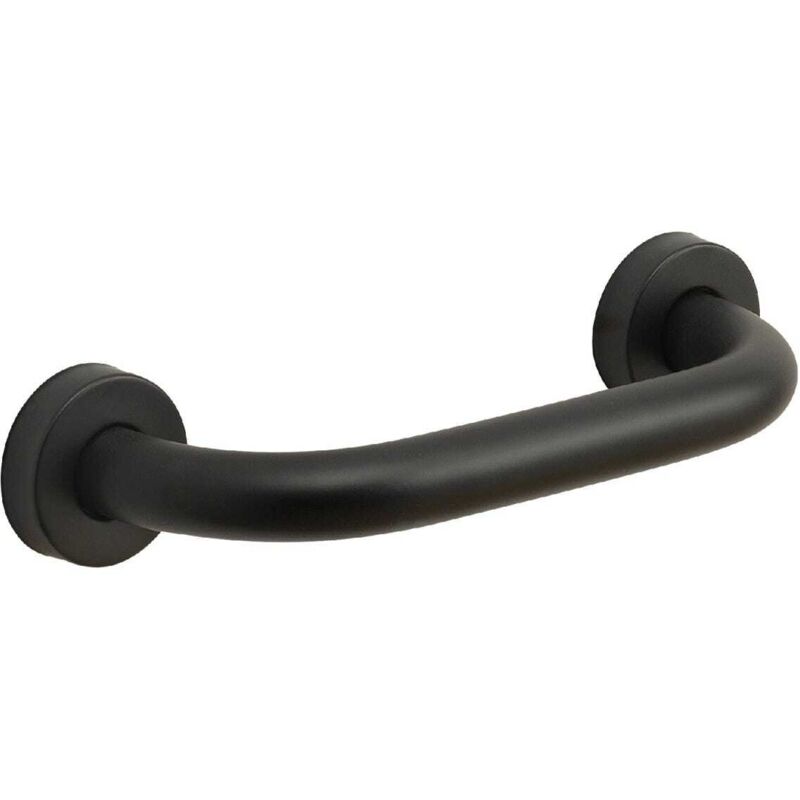 Kiamami Valentina - Poignée De Salle De Bain Accessible 20Cm Noir Mat