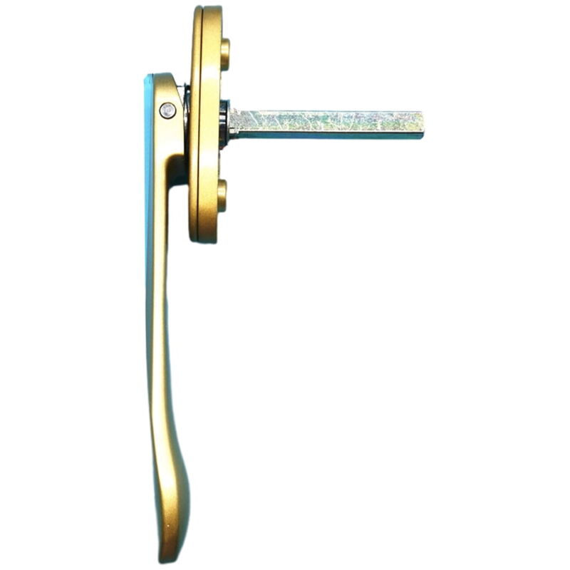 Feiyue - Poignée de sécurité carrée en acier durable et fiable, facile à installer, poignée de battant cachée en alliage doré