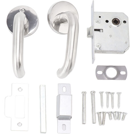 [Poignée de Sécurité] Poignée de Porte Stainless Steel pour Passage Sécurisé, Porte de Sécurité, Corridor, Issue de Secours - Lot Complet avec 2 Poignées