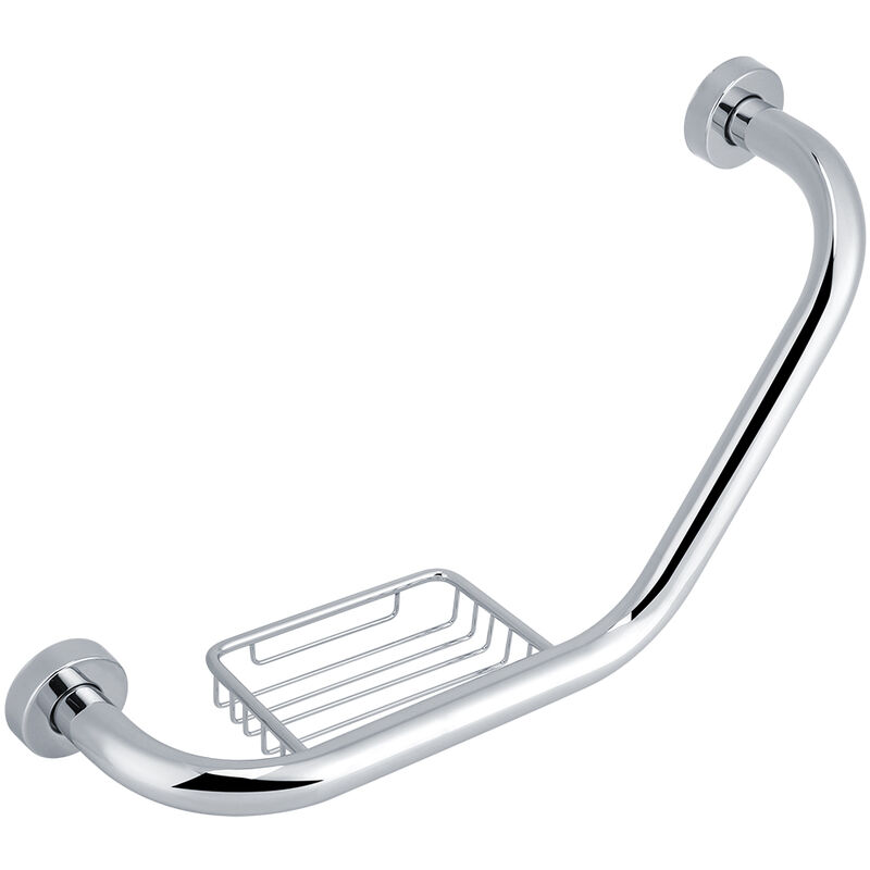 Eosnow - Poignée de sécurité pour bras de baignoire en acier inoxydable Barre d'appui pour baignoire-douche avec porte-savon