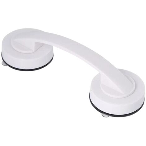 Poignée de sécurité pour salle de bain avec double ventouse de verrouillage pour douche et baignoire-AquaForge