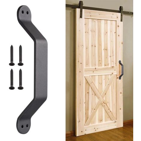 Poignée de stockage de céréales, porte rabattable robuste en fonte pour abris de jardin et garages