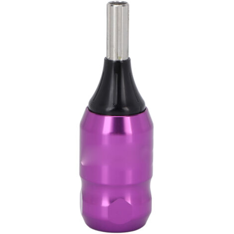 Poignée de Tatouage Ajustable en Aluminium - Aiguille Réglable, Barre d'Entraînement 95mm - Violet