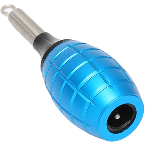 Poignée de Tatouage Rotative en Alliage d'Aluminium Anodisé Bleu, Diamètre 3.1cm, Plongeur à Échelle pour Cartouches