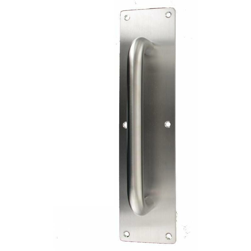 Secury-t - Poignée de tirage sur plaque de propreté inox SS304 - 300X75X2 mm