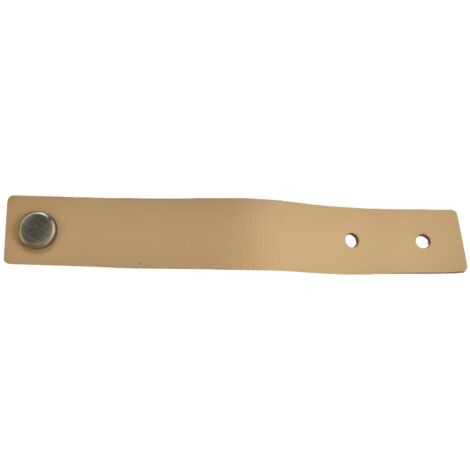 Poignée de tiroir en simili cuir moderne, couleur marron clair, pour armoire et porte de placard