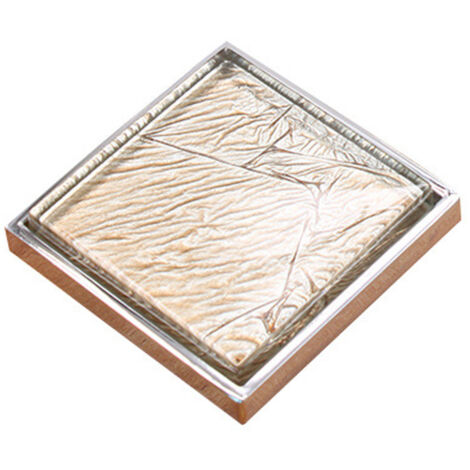 Poignée de tiroir et placard carrée en cristal pour meuble et armoire (Blanc, L)