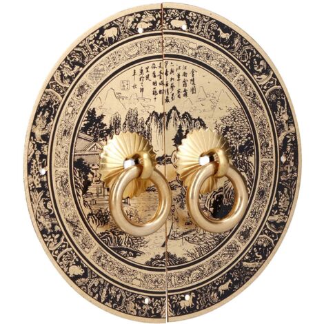 Poignée de tiroir laiton 11cm motif original antique chinois pour meubles