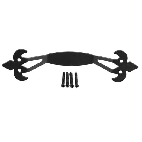 Poignée de traction en acier au carbone massif pour portes coulissantes de grange, portails, garages et abris de jardin, avec accessoires