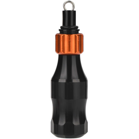 Poignée de tube de cartouche à aiguille réglable en aluminium pour machine à tatouage, couleur noire