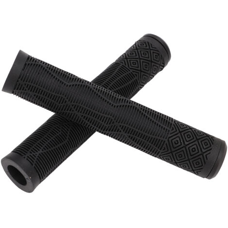 Poignée de vélo VTT ergonomique 22,2 mm en TPE antidérapant, avec embouts et mécanisme de blocage - Noir