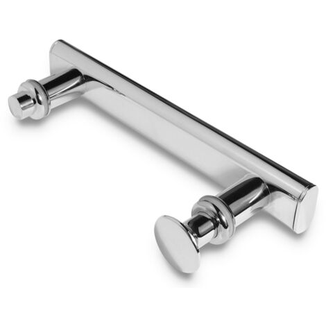 Poignée double chromée pour cabine de douche Armazi 145 mm
