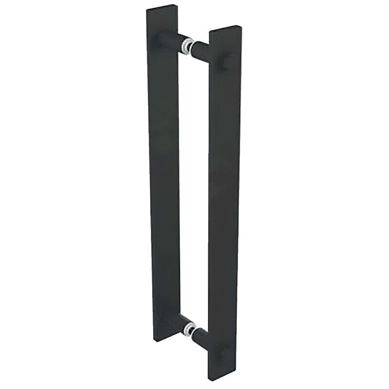 Poignée double traversante en acier Roc-Design - Modèle 5B - noir - 256 x 32 mm Mantion