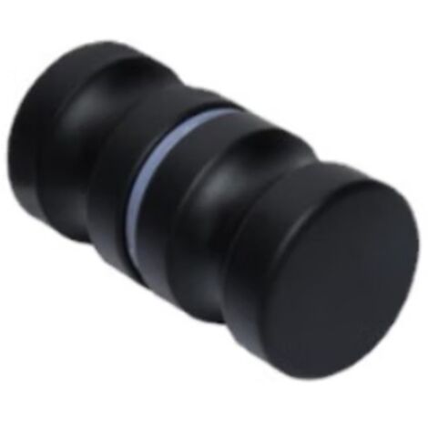 Poignée en alliage d'aluminium noir brillant 3030 mm, accessoires de quincaillerie B1000, poignée monotrou pleine