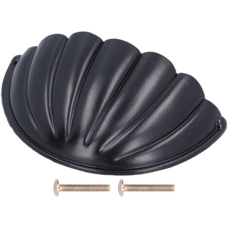 Poignée en Alliage de Zinc Demi-Lune Noire pour Meuble de Cuisine et Armoire