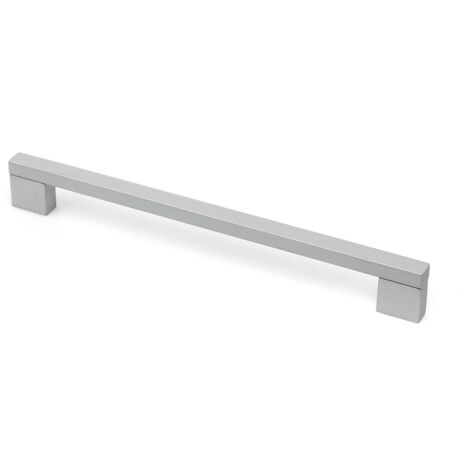 Poignée en aluminium avec finition anodisée mat, dimensions: 206x9x27mm et inserts: 192mm - talla
