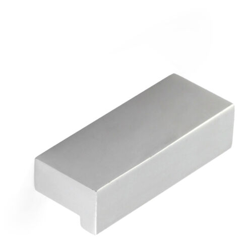 Poignée en aluminium avec finition anodisée mat, dimensions: 44x12x18mm ADHESIVE - talla