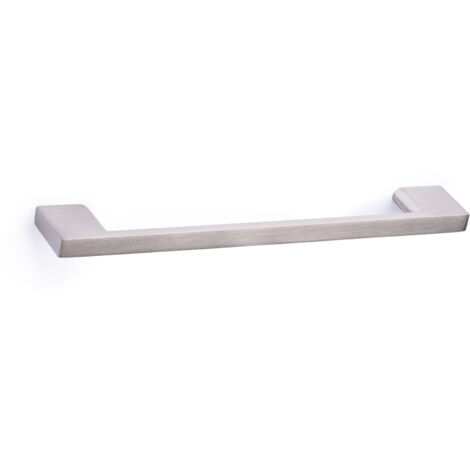 Poignée en aluminium finition nickel satiné, dimensions: 191x9x27mm et inserts: 160mm - talla