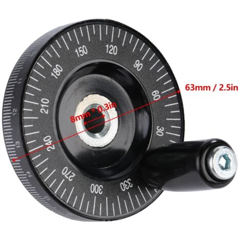 Poignée en Bakélite Pleine 63mm pour Machines Outils, Volant de Réglage de Précision