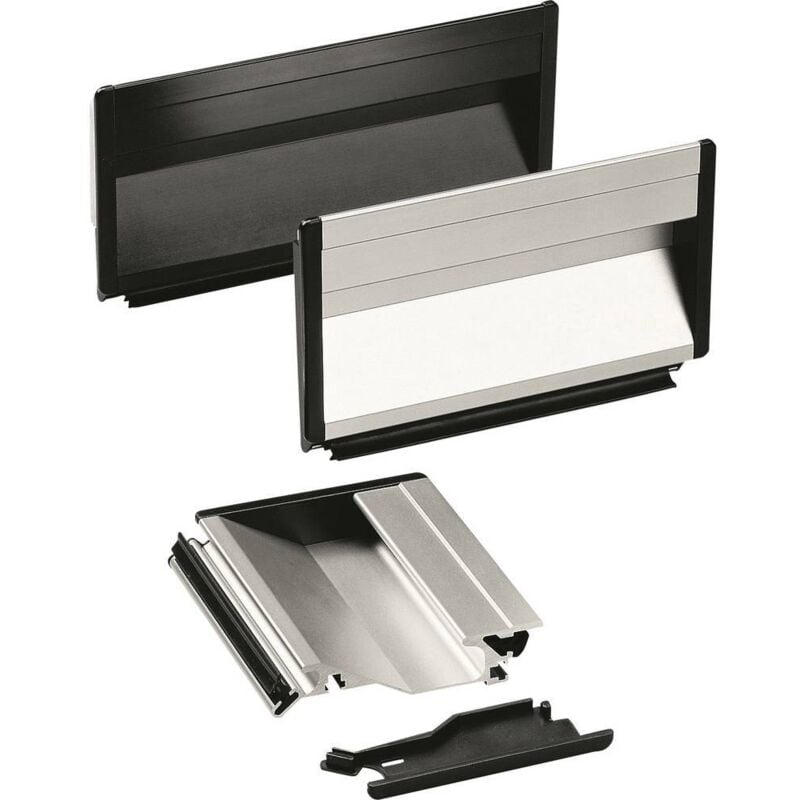 Rohde - SG-73.118.A4 Poignée en coquille fixation via le profilé caoutchouc noir (l x l x h) 118 x 19.5 x 90 mm 1 pc(s)