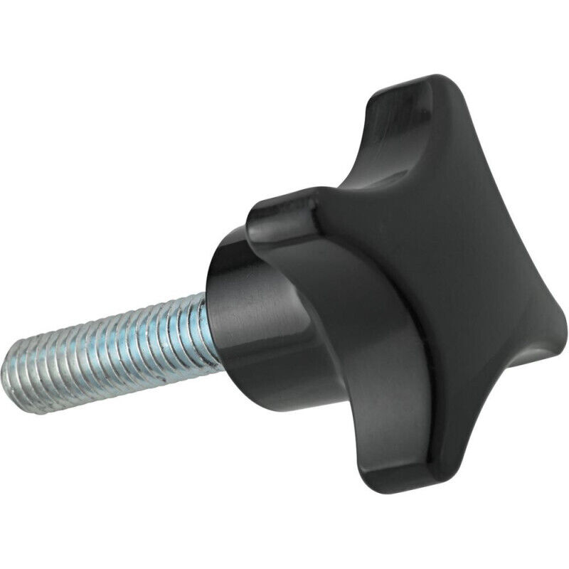 Poignée en croix DIN6335A Duroplast. Forme l. 32mm. m 6x30. Contenu : 5 pièces Fortis