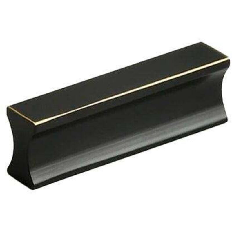Poignée en cuivre pur, style nord-américain noir, pour tiroir de placard ou porte d'armoire, 32 mm