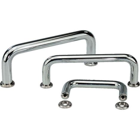 Poignee en forme d'etrier D 8 A 88 chrome brillant BG