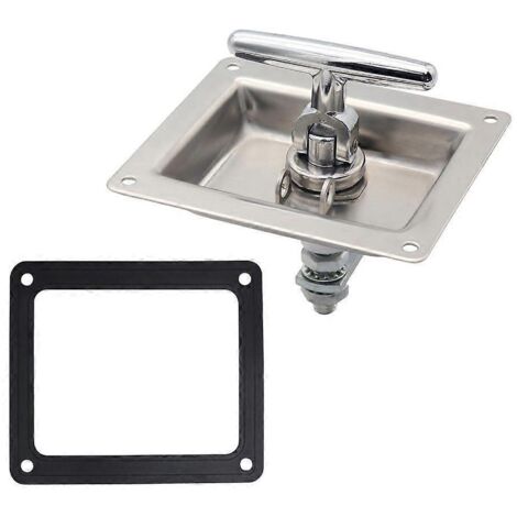 Poignée en T verrou pour porte de camping-car, caravane, camion, remorque et VR – Loquet en acier inoxydable, serrure de type T pour véhicules.