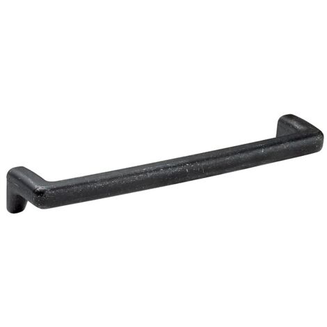 Poignée en zamak Cuisine - entraxe 128 mm - finition noir mat vieilli - METAKOR
