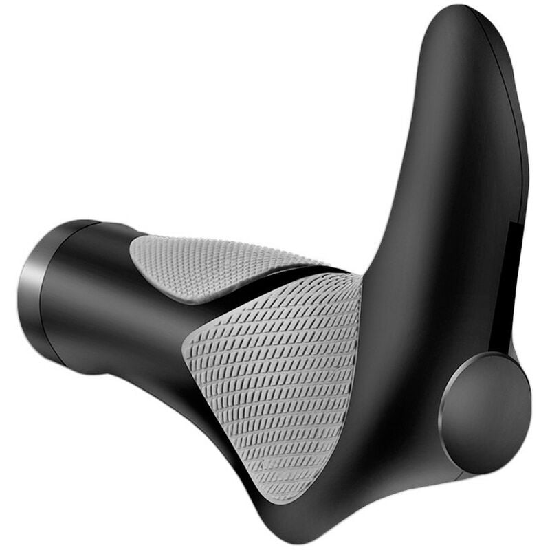 Poignée ergonomique pour guidon de vélo - Poignée de guidon de vélo - Poignée antidérapante - Pour vélo, klaxon(style régulier)