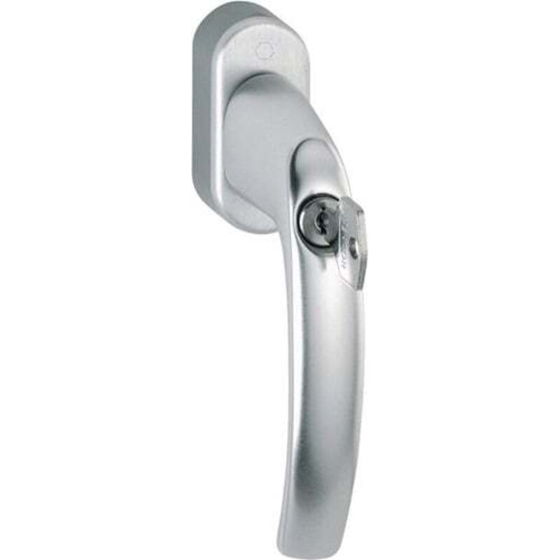 Hoppe - Poignée de fenêtre Atlanta 0530S/US952 alu.F1/naturf.32-42mm fermant à clé - 10763909