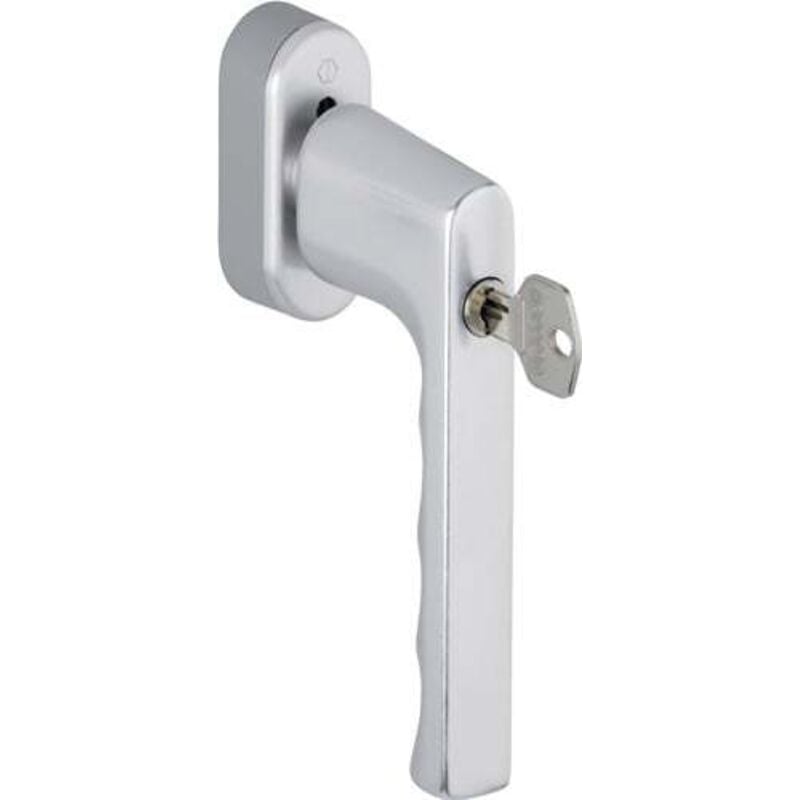 Poignée de fenêtre hoppe Hambourg 0700S/UD9020 alu.F1/naturel.32-42mm fermant à clé - 11712260