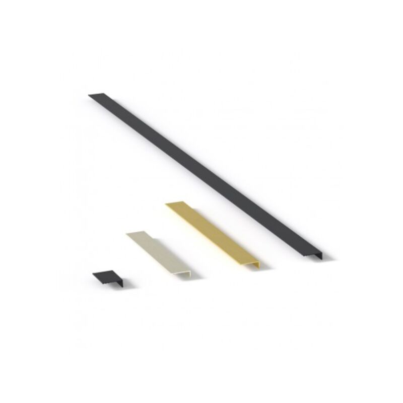 Poignée Flat 661 - talla Noir mat anodisé. 1110x40x17mm. Entraxe 3x352mm.