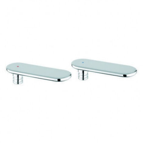 Poignée GROHE paire Veris 48305 Markierung bleu/rouge chromé