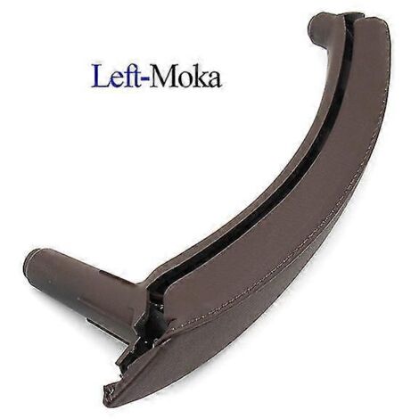 Poignée intérieure de porte de remplacement en cuir Moka pour BMW X5 X6 E70 E71 (2007-2013) - Gauche