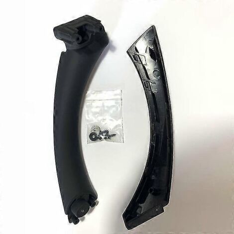 Poignée intérieure de porte gauche/droite, accoudoir, cache de garniture de poignée, couleur gris, beige et noir, pour BMW Série 3 E90 E91 328 330 335  Poignées de porte intérieures  - Noir (à droite)