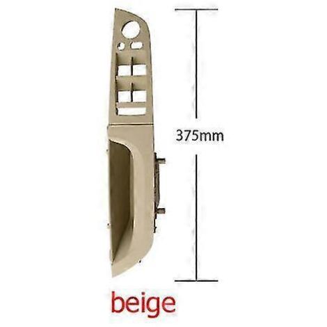 Poignée intérieure de porte gauche, gris, beige et noir, cache de garniture de poignée pour BMW Série 3 E90 E91 328 330 335  Poignées de porte intérieures  375 mm, beige, double