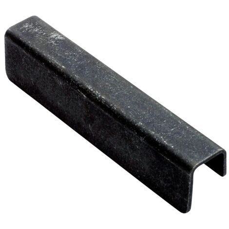 Poignée Metakor Linea longueur 140mm entraxe 96mm en zamak finition acier noir - METAKOR