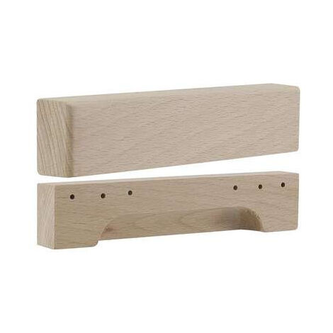 Poignée Meuble Classique Hêtre Brut B BEAUTY 150x25x15mm