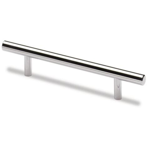 Poignée meuble Hale Acier chromé poli 160mm D.12mm HETTICH