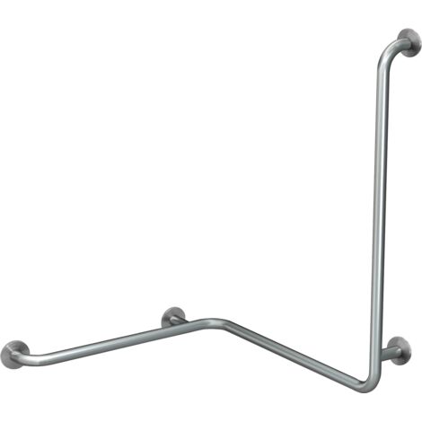 Poignée murale KWC AR, CONTINA, acier inoxydable, pour angles, 806x983x726 mm, version gauche