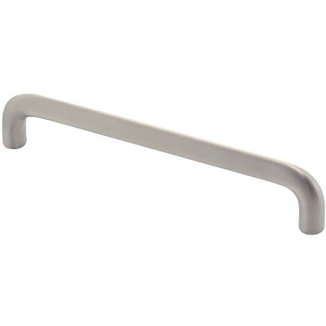 Poignée Neck finition nickelé satiné entraxe 160 mm, longueur 180 mm