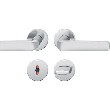 Poignée porte 12 1267 VA 6204 rond.WC DIN Gauche/Droite D/D FSB