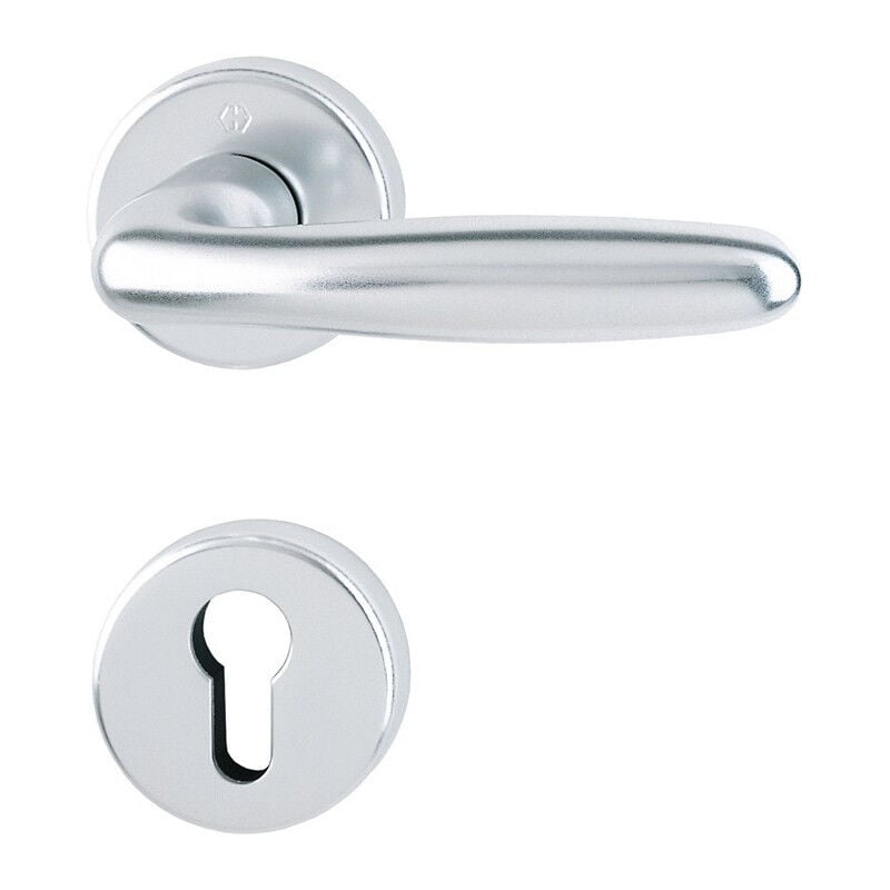 FP - Poignée porte Verona 1510/42KB/42KBS Alu.F1 pz din Gauche/Droite d/d hoppe