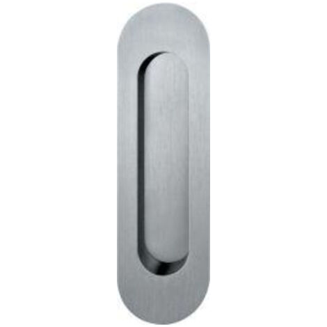 Poignée porte a encastrer 0 42 4250,oval,Alu F1