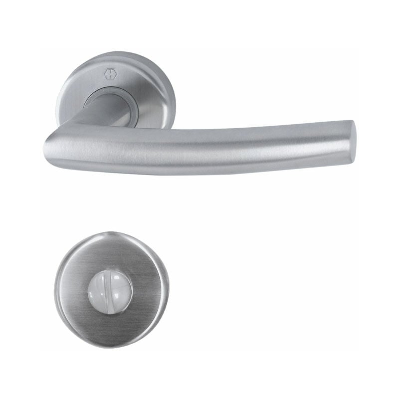 Garniture alta sur rosaces rondes - Percement : Condamnation sans voyant Hoppe