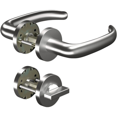 Poignée porte CORE+8999 8mm/6501/7122 WC AL Alu.U-forme Gauche/Droite D/D OGRO