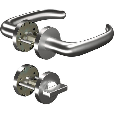 Poignée porte CORE+8999 8mm/6501/7122 WC AL Alu.U-forme Gauche/Droite D/D OGRO